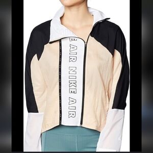 Nike Air Lightweight Jacket Women's water repell Size medium Zafiro/Black/Blanco